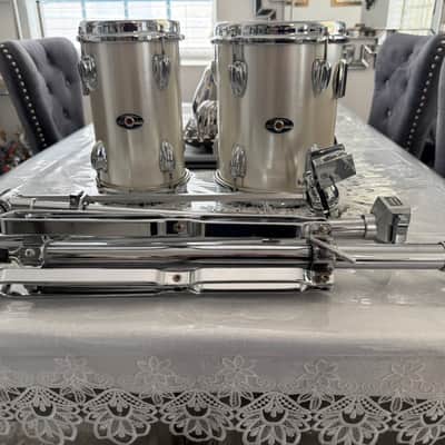 Slingerland Magnum 1979 Silver Mist Power toms 6x10, 8x10 w/Stand XLNT Cond! image 14