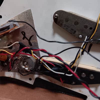 Fender Stratocaster Pickguard w/ Pickups, removed from 1973 Stratocaster image 5
