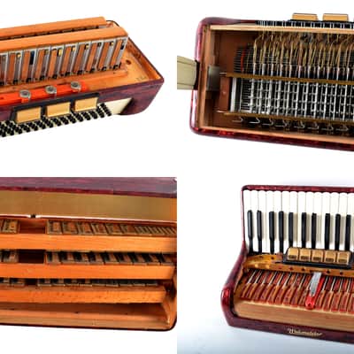 Rare Vintage German Made Top Piano Accordion Weltmeister Gigantilli I - 80 bass + Original Hard Case & Shoulder Straps image 20