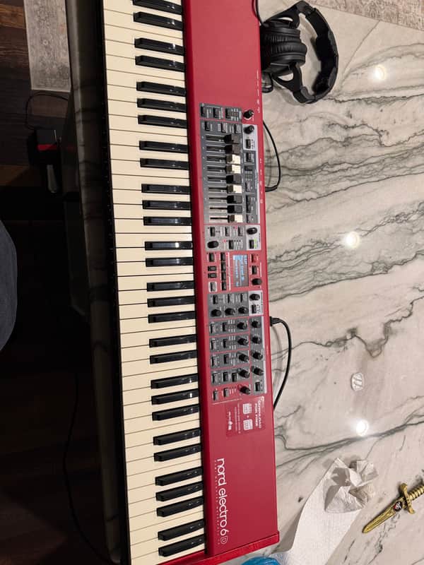 Nord Electro 6D SW73 Semi-Weighted 73-Key Digital Piano 2018 - 2022 - Red image 1