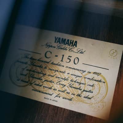 1970s Yamaha C-150 – Made in Japan | Vintage Amber Finish | Excellent Condition | Mature Classical Tone image 3
