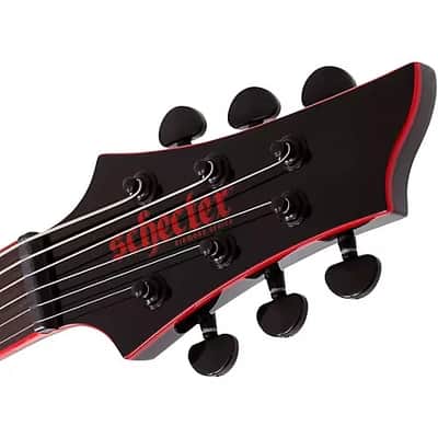 Schecter  Guitar Research Sunset-6 ET EX Red Dawn Electric Guitar  2025 - SUPER HOT NEW GUITAR FROM SCHECTER , GET YOUR BAT SIGNAL READY AND MAY THE FORCE BE WITH YOU ! image 13
