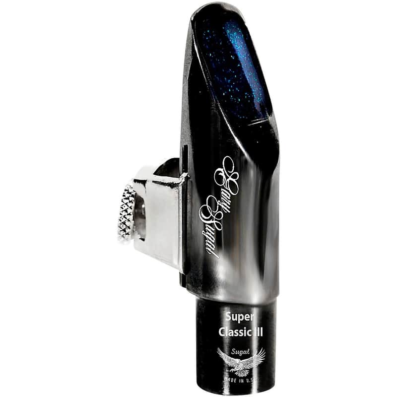 Sugal Super Classic III Black Hematite Alto Sax Mouthpiece Regular 7* image 1