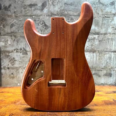 Warmtone CG Hss Strat Style Guitar Body Flamed Maple “Black” 4.9lbs image 2