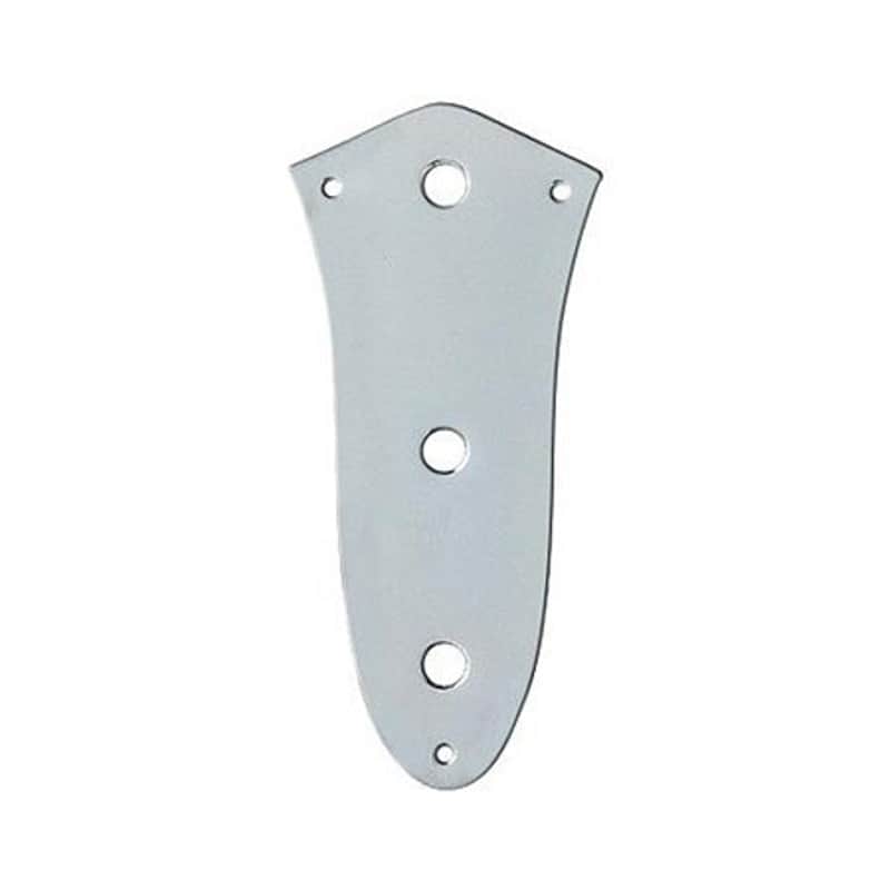 Fender Vintage Jazz Bass Control Plate Chrome 3 Hole image 1