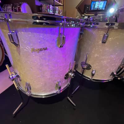 60's USA Rogers Holiday Series "Starlighter” WMP 5-pc Drum Kit image 4