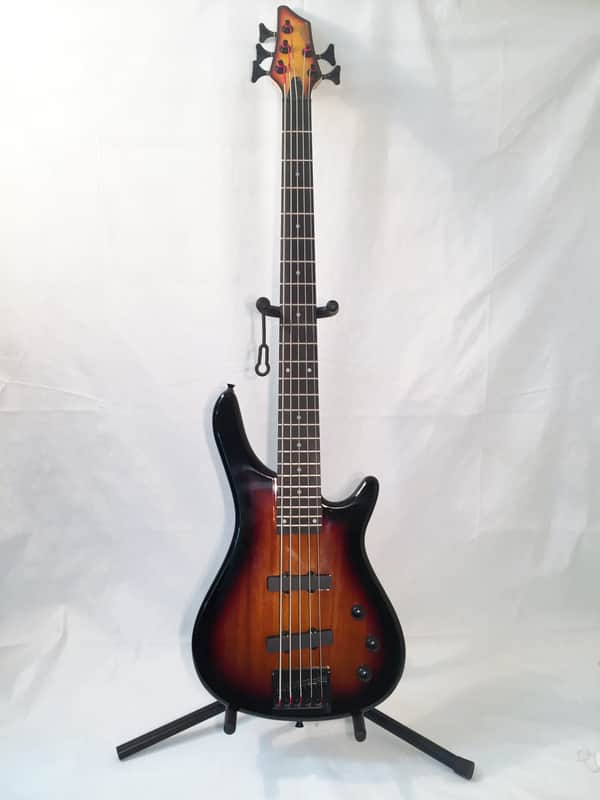 Stadium 5-String Bass Guitar-Vintage Sunburst Finish-2-J Bass Pickups-NEW-w/Shop Setup! image 1