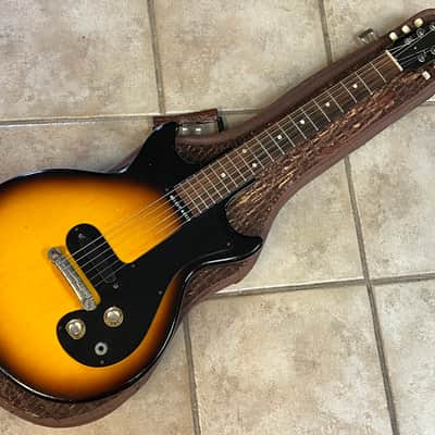 1964 Gibson Melody Maker 3/4 Scale Electric Guitar Sunburst w case image 2