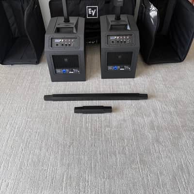 (TWO) Electro-Voice EV 50 Portable Column PA System 2021 - with roller cases image 9