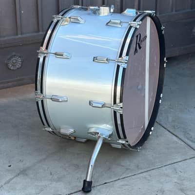 Vintage Rogers XP-8 Big R 24" Bass Kick Silver Mist Maple Shell for Drum Set image 7