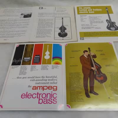 AMPEG 1969 FULL LINE COLOR CATALOGUE BROCHURE SVT BABY BASS SCROLL DAN ARMSTRONG EMMONS GRAMMER COMPLETE AMPEG COLLECTOR RARE CATALOG SALE!!$ image 3