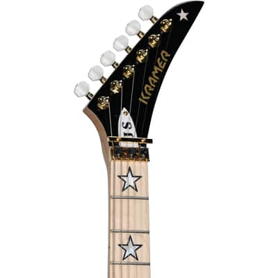 Kramer Jersey Star Floyd Rose Electric Guitar, with Gig Bag, Black Pearl image 4