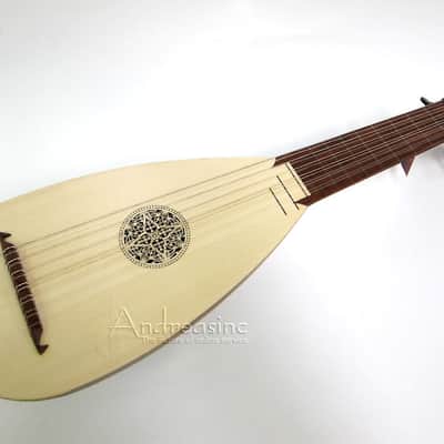 7-Course Travel Lute, Sheesham w/ Padded Gig Bag image 1