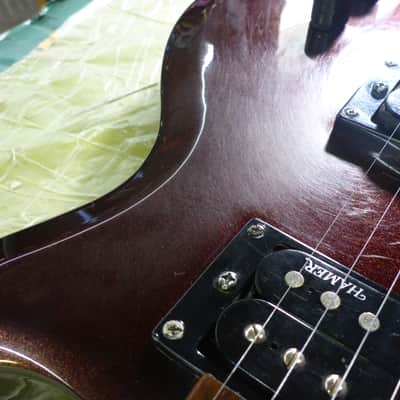 Hamer SFX Series 2nd Used Electric Guitar : Leveled, Crowned & Dressed Frets 2003 - Plum Metallic image 5