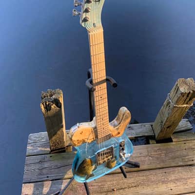 Bluegill Resin Buckeye Burl River Epoxy Telecaster image 6