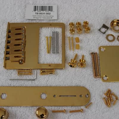 Fender/Gotoh Humbucker Telecaster Gold Hardware Set Modern GTC302 6-saddle Bridge Tele TB-0031-002 image 1