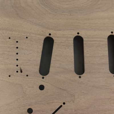 Unfinished Walnut SSS Hardtail guitar body - fits Fender Strat Stratocaster necks J1730 image 2