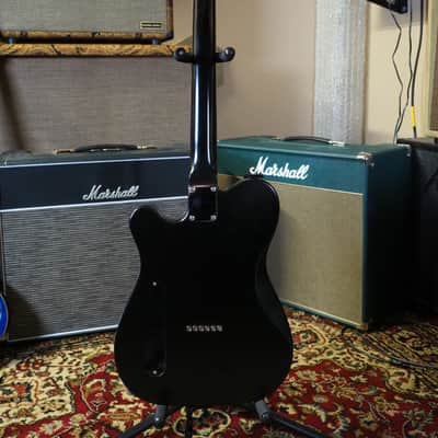 Moniker Custom made 1/1 P90 and HB Modified-Strat-style body Blue black sunburst image 3