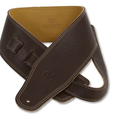 Harvest Fine Leather Premium Brown Glove Nappa Long Bass Strap image 11