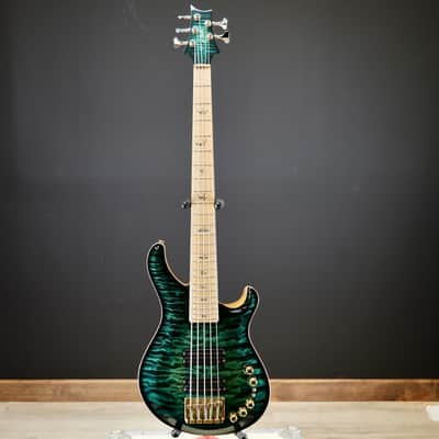 PRS Private Stock Gary Grainger 5 String Bass Teal Burst image 4