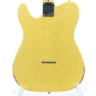 Del Tone 50s T Style Butterscotch Abachi Heavy Aged image 4