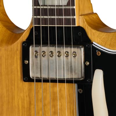 NEW! Gibson Custom Shop Limited Edition 1964 SG Standard Korina Reissue VOS Antique Natural w/Maestro Vibrola - 2026 Custom Collection - Authorized Dealer - Pre-Order image 11