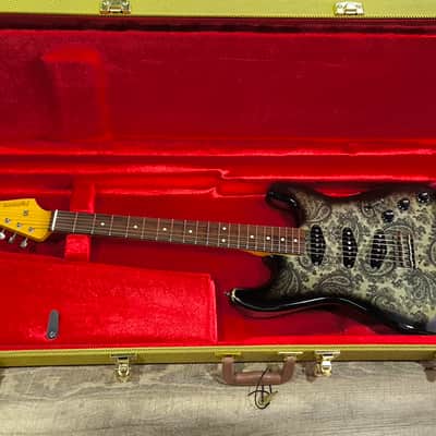 MyDream Partcaster Custom Built - Black Paisley SRV image 5