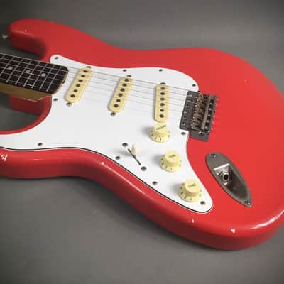 LEFTY! Wildwood Vintage ST66 Swamp Ash Boutique Custom Relic Fiesta Red Nitro Gibson 24.75” Scale Strat 7.2 Lb HSC image 15
