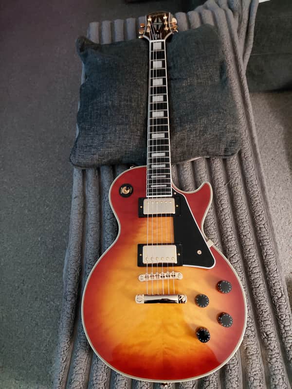 Epiphone  Les Paul Custom 2025 AAA Top - Ice Tea image 1