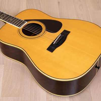 1970s Yamaha L-6 Vintage Dreadnought Acoustic Guitar Japan w/ Case
