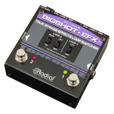 Radial BigShot EFX Effects Loop Switcher Switching Pedal with Mute Control and 2 Ground Lifts image 3
