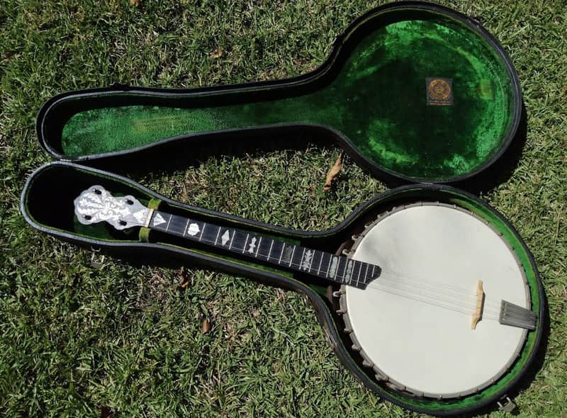 Vintage 1923 Vega Style X No. 9 Tenor Banjo w/ Original Hardshell Case - a Century Old - WOW! image 1