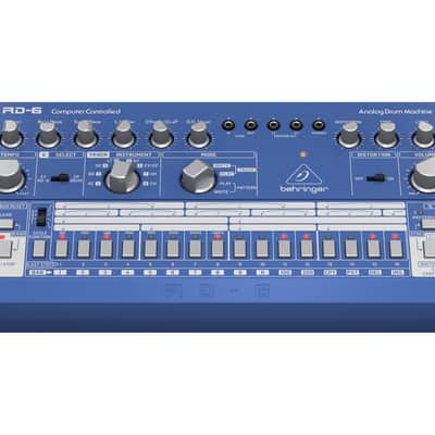 Behringer RD-6-BU Analog Drum Machine (Blue) image 2