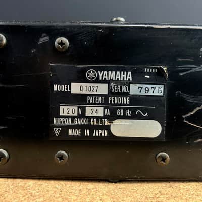 Yamaha Vintage Q1027 Professional Series Graphic Eq - Black image 11