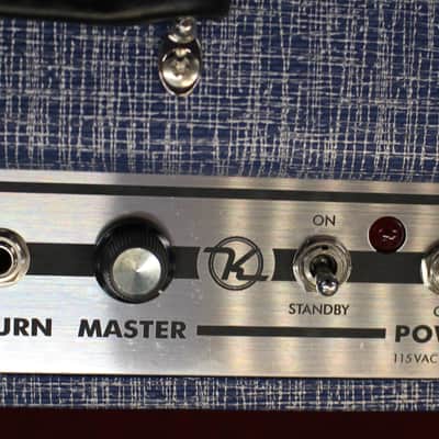 Supro 1970RK Keeley Custom 10 25 Watt Tube Guitar Combo Amp Blue image 4