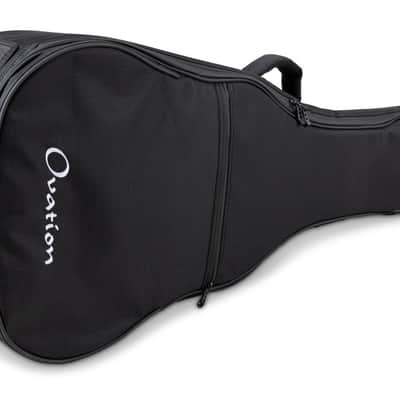 Ovation Mid/Deep Bowl & 12-String Guitar Gig Bag w/ Back Strap - Black image 5