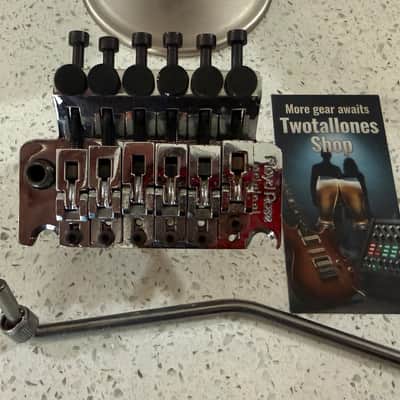 Floyd Rose Original Double Locking Tremolo Bridge Made in Germany Chrome w/ Arm image 1