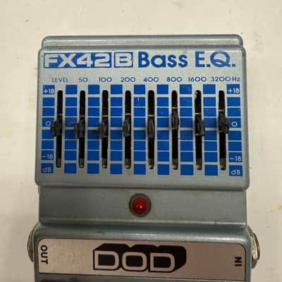 DOD Digitech FX42B Bass EQ 7-Band Graphic Equalizer Guitar Effect Pedal *READ* image 2