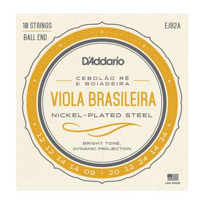 D'Addario EJ82A Viola Brasileira String Set, Cebolao Re and Boiadeira image 1