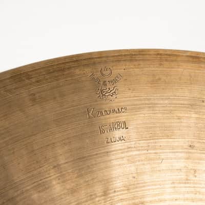 Zildjian 1950-53' K Zildjian Istanbul 20" Thin Ride Old Stamp Type IIIa 1,862g image 3
