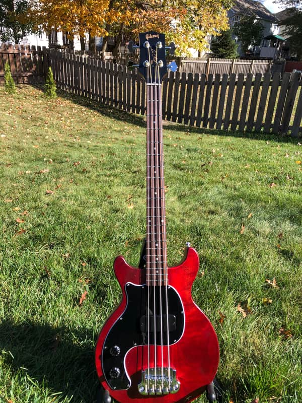 Gibson Les Paul Jr. Tribute DC Left Handed 2019 Worn Red image 1