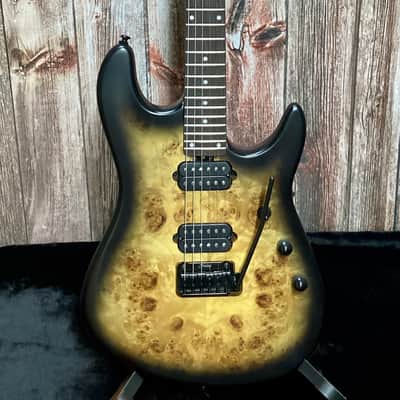 Sterling by Music Man Jason Richardson Cutlass Natural Poplar Burst w/gig bag image 2