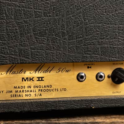 Marshall JMP 2204 Master Model Mk2 Lead 50-Watt Guitar Amp Head 1976 image 6