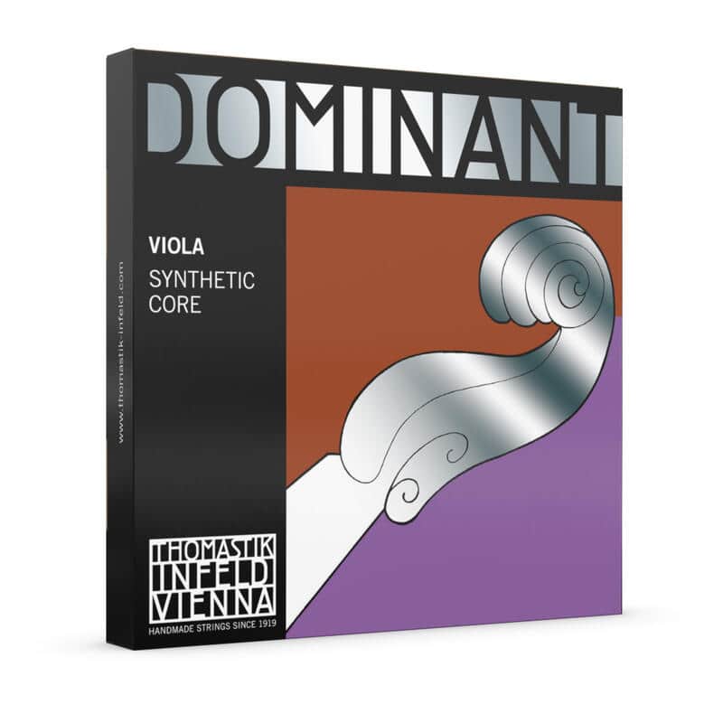 Dominant 14" Viola String Set Ball-End Medium Synthetic Core Ag & Al-Wnd Handmade in Austria image 1