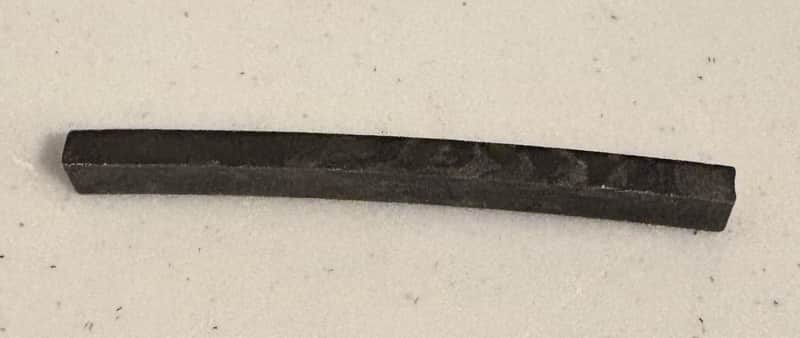 Fender New Old Stock Black Nut Blank 9.5" Radius 2.023" Wide 90s - Black image 1