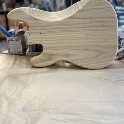 Madlad Instruments Ash PJ Precision Bass PBass Style Body (custom made with pride in north Texas) - Unfinished image 5