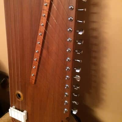 Swarsangam Indian Tanpura Swarmandal Combination Instrument 4-string tanpura w/wound strings, 15-str image 2