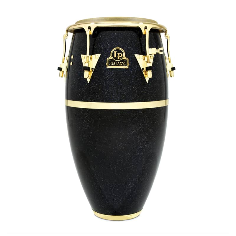 Latin Percussion Galaxy 12-1/2″ Tumba Fiberglass Conga - Black Hologram image 1
