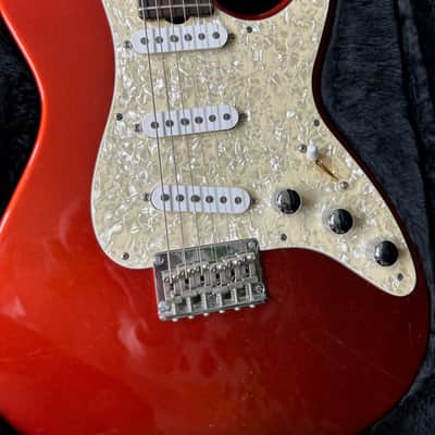 Grosh Guitars Custom T Pickup Configuration S-S-S, Late 90's, early 80's - candy apple rust image 10