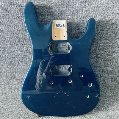 Metallic Blue HH Guitar Basswood Body image 1